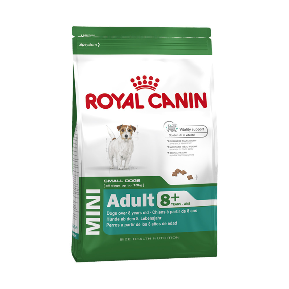 Royal Canin (Роял Канин) Mini Adult 8+. Сухой корм для собак мелких пород старше 8 лет, 0,8 кг