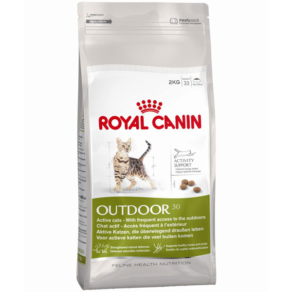 Royal Canin (Роял Канин) Outdoor. Сухой корм для взрослых активных кошек, часто бывающих на улице, 0,4 кг