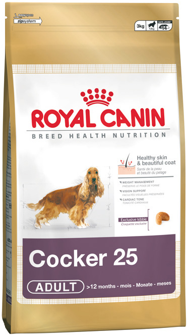 Royal Canin (Роял Канин) Cocker. Сухой корм для взрослых собак породы Кокер-спаниель, 3 кг