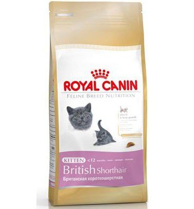 Royal Canin (Роял Канин) Kitten British Shorthair. Сухой корм для котят породы Британская короткошерстная, 0,4 кг.