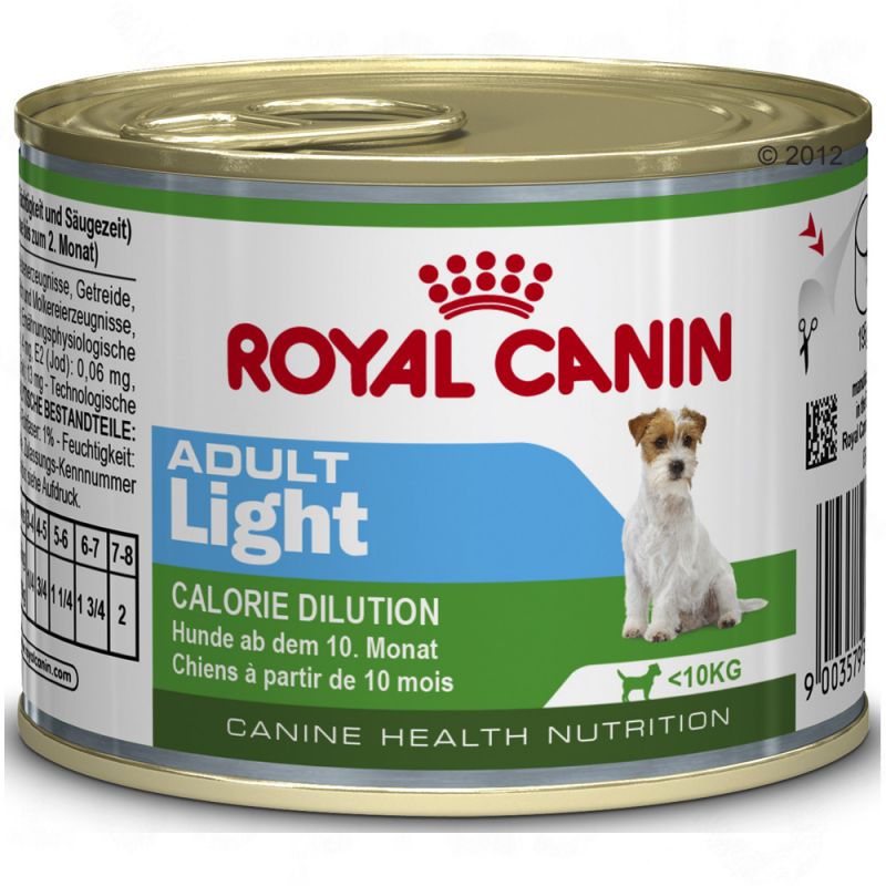 Royal Canin (Роял Канин) Adult Light. Консервированный корм для собак мелких пород, предрасположенных к полноте, 0,195 кг