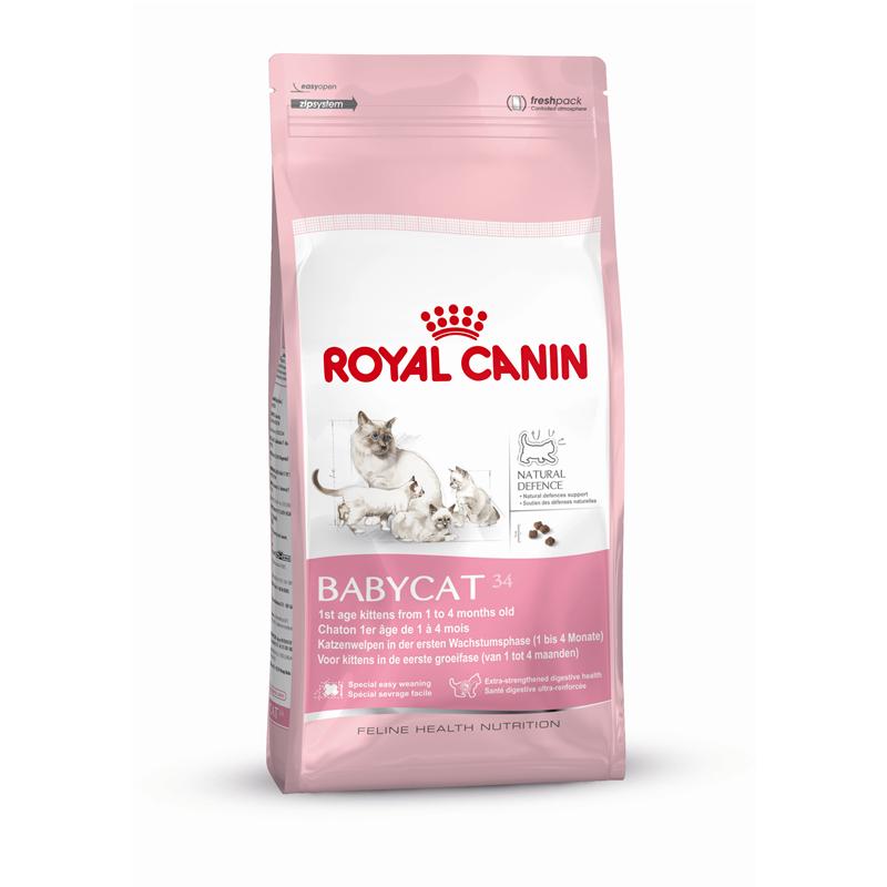 Royal Canin (Роял Канин) BabyCat. Сухой корм для котят до 4 месяцев с курицей, 0,4 кг.