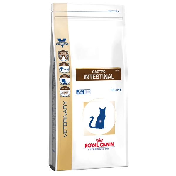 Royal Canin (Роял Канин) Gastro Intestinal. Сухой диетический корм для кошек при нарушениях пищеварения, 0,4 кг.