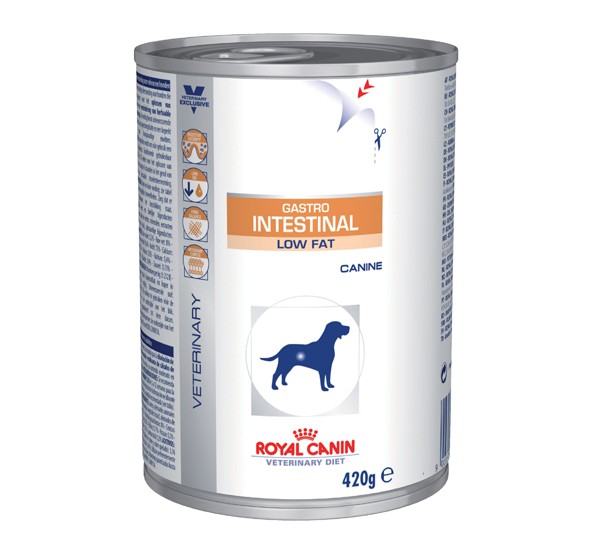 Royal Canin (Роял Канин) Gastro Intestinal Low Fat. Консервированный диетический корм для собак при нарушении пищеварения с ограниченным содержанием жиров, 0,430 кг