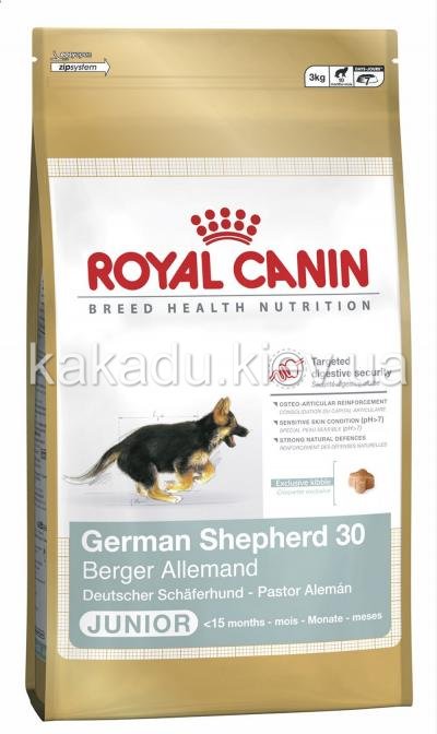 Royal Canin (Роял Канин) German Shepherd Junior. Сухой корм для щенков породы Немецкая овчарка до 15 месяцев, 3 кг