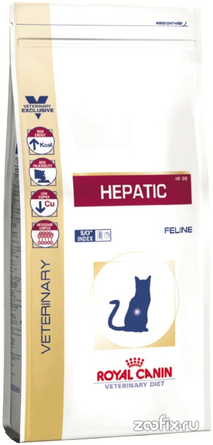 Royal Canin (Роял Канин) Hepatic. Сухой диетический корм для кошек при заболеваниях печени, 2 кг.
