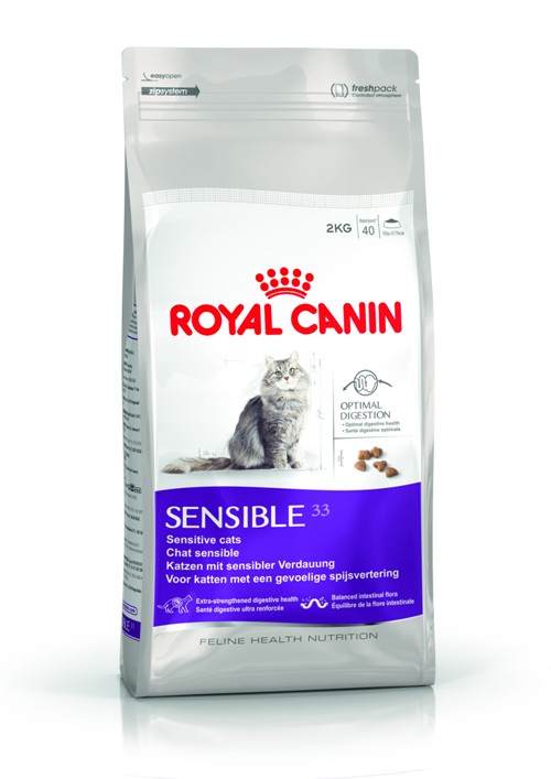 Royal Canin (Роял Канин) Sensible. Сухой корм для кошек с чувствительным пищеварением, 0,4 кг