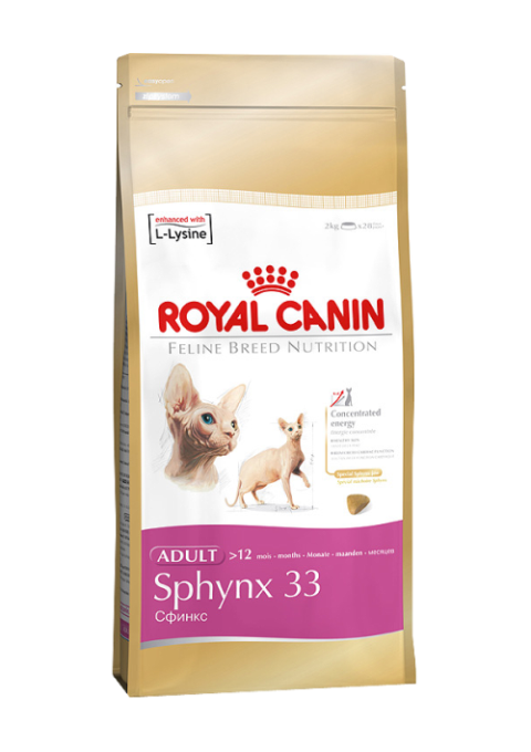 Royal Canin (Роял Канин) Sphynx. Сухой корм для взрослых кошек породы Сфинкс, 0,4 кг