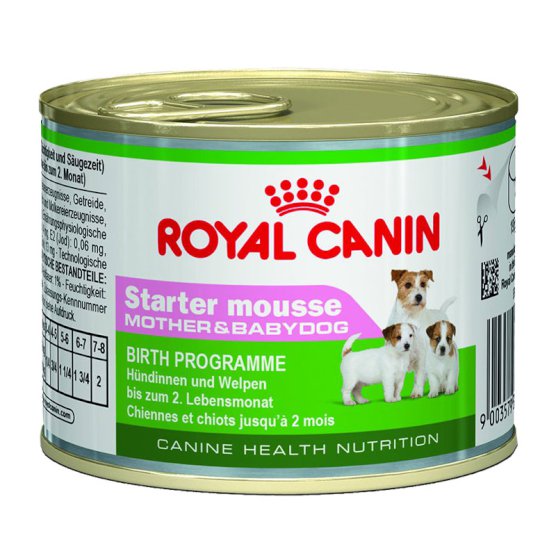 Royal Canin (Роял Канин) Starter Mousse. Консервированный корм для щенков с момента отъема до 2-х месяцев, 0,195 кг