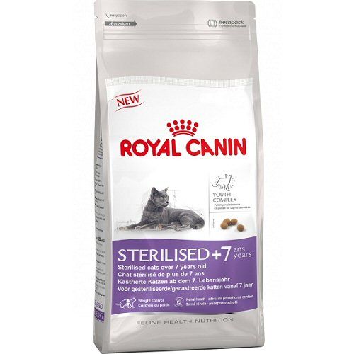 Royal Canin (Роял Канин) Sterilised 7+. Сухой корм для стерилизованных котов и кошек старше 7 лет, 0,4 кг