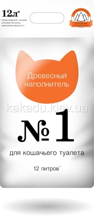Supercat (Суперкэт) №1. Древесный наполнитель для кошачьего туалета, 3 кг