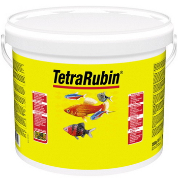Tetra (Тетра) Rubin. Корм для всех видов декоративных аквариумных рыб (хлопья) для окраса 10 л