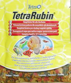 Tetra (Тетра) Rubin. Корм для всех видов декоративных аквариумных рыб (хлопья) для окраса 12гр