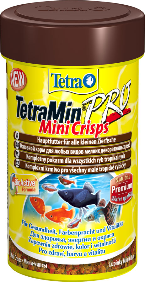 Tetra (Тетра) Min Crisps.Основной корм для всех видов декоративных рыбок (чипсы) 250 мл 50 гр
