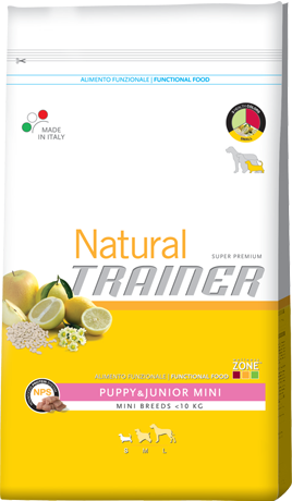 Trainer (Трейнер) Natural Puppy and Junior Mini. Сухой корм для щенков мелких пород, 0,8 кг