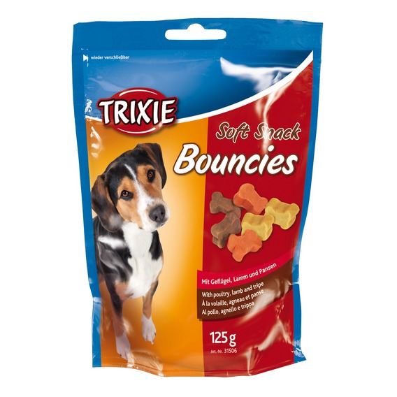 Soft Snack Bouncies. Лакомство для собак с ягненком, птицей и рубцом, 125 гр. Trixie (Трикси) (31506)