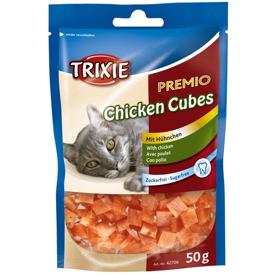 Premio Chicken Cubes. Лакомство для котов с курицей, 50 гр. Trixie (Трикси) (42706)