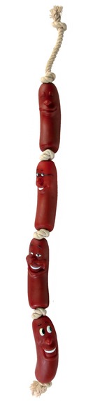 Игрушка для собак Сосиска на канате, 75 см. Trixie (Трикси) (3252)