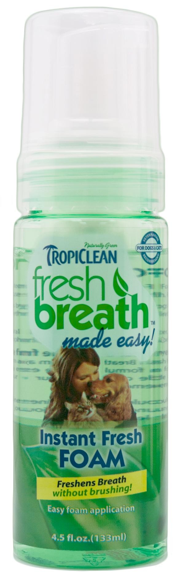 Мятная пенка Чистое дыхание для кошек и собак, 128 мл. Tropiclean (Тропиклин)