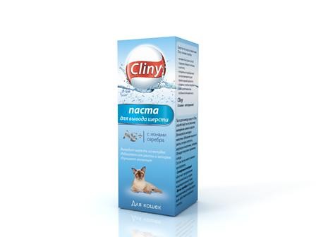 Паста для выведения шерсти, 30 мл. Cliny (Клини)