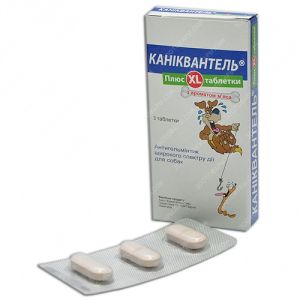 Каниквантель плюс XL. Антигельминтный препарат широкого спектра действия для собак