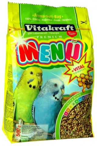 Premium Menu. Корм основной для волнистых попугаев, 500 гр. Vitakraft (Витакрафт)