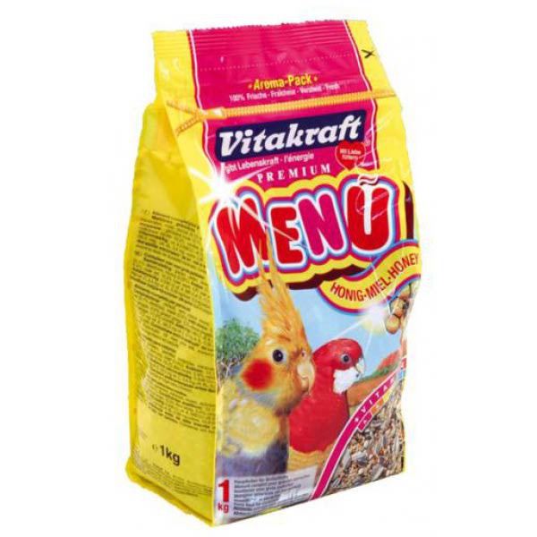 Premium Menu. Корм основной для экзотических попугаев, 1 кг. Vitakraft (Витакрафт)