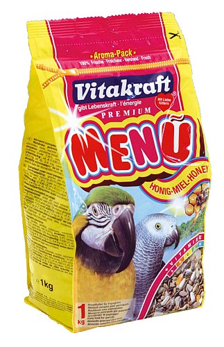 Premium Menu. Корм основной для крупных попугаев, 1 кг. Vitakraft (Витакрафт)