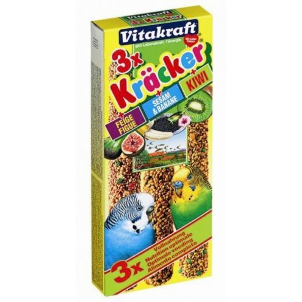 Kracker Big Pack. Крекер для попугаев инжир/банан/киви, 3 шт. Vitakraft (Витакрафт)