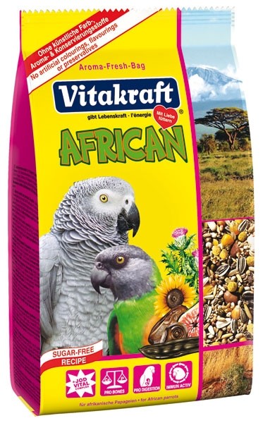 African. Корм основной для крупных африканских попугаев, 750 гр. Vitakraft (Витакрафт)