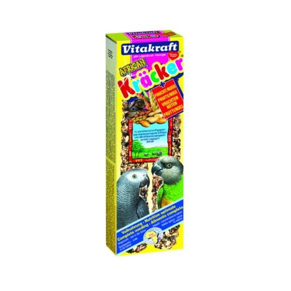 Kracker Fruit and Nuts. Крекер для больших африканских попугаев Орехово-Фруктовый, 2 шт. Vitakraft (Витакрафт)