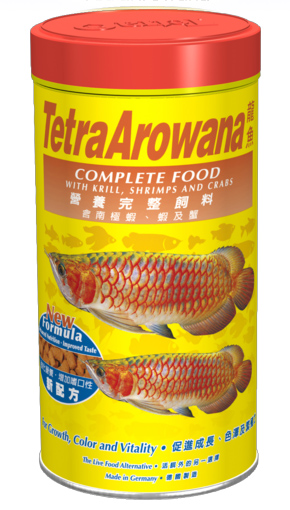 Tetra (Тетра) Arowana. Корм для больших хищных тропических рыб с крилем, креветками и крабами 1000 мл