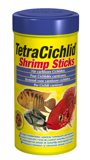 Tetra (Тетра) Cichlid Shrimp Sticks. Основной корм c креветками для цихлид 250 мл