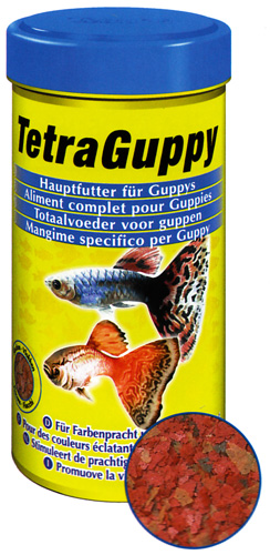 Tetra (Тетра)  Tetra Guppy. Корм для гуппи и других живородящих рыб 100 мл