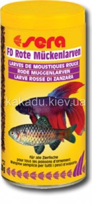 Sera (Сера) FD Bloodworms.Мотыль -  лакомство для всех рыб  100 ml
