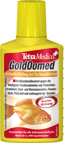 Tetra (Тетра) GoldOomed. Лекарство для золотых и других холодноводных декоративных рыб 100 гр