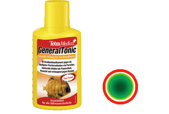 Tetra (Тетра) General Tonic. Лекарство широкого спектра действия от бактерий и паразитов для пресноводных рыб 100 гр