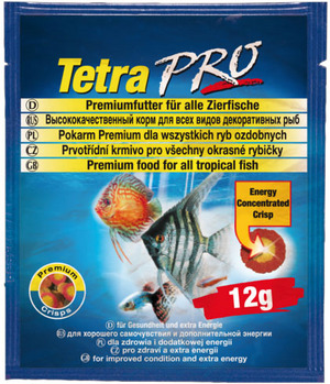 Tetra (Тетра) Pro Energy. Основной корм для всех видов рыб (чипсы) 12 гр