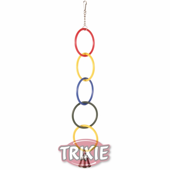 Trixie (Трикси) Toy rings with chain and bell   Игрушка для попугаев  5 колец (5235)