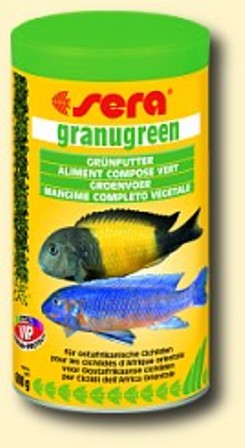 Sera (Сера) Granugreen Гранулированный корм для растительноядных цихлид 20 гр