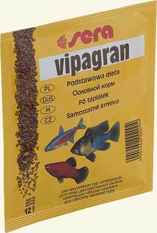 Sera (Сера) Vipagran Гранулированный корм для всех аквариумных рыбок 12 гр