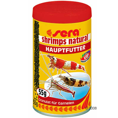 Sera (Сера) Shrimps natural Основной корм для креветок в пресноводном и морском аквариуме 100 мл
