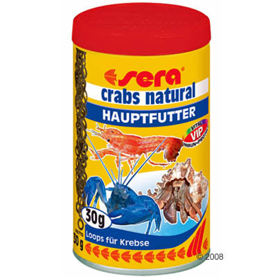 Sera (Сера) Сrabs natural Корм для раков и крабов в пресноводном и морском аквариуме 100 мл