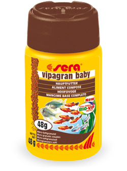 Sera (Сера) Vipagran baby Гранулированный корм для мальков и рыб с маленьким ртом  50мл