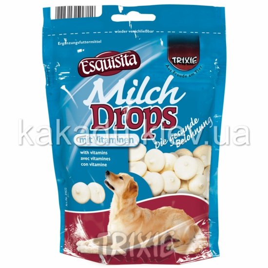 Milch Drops. Дропсы для собак витаминные молочные, 75 гр. Trixie (Трикси) (31621)