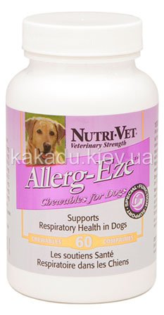 Nutri-Vet (Нутри-Вет) Allerg-Eze «Для аллергиков». Жевательные таблетки для собак, 60 табл.